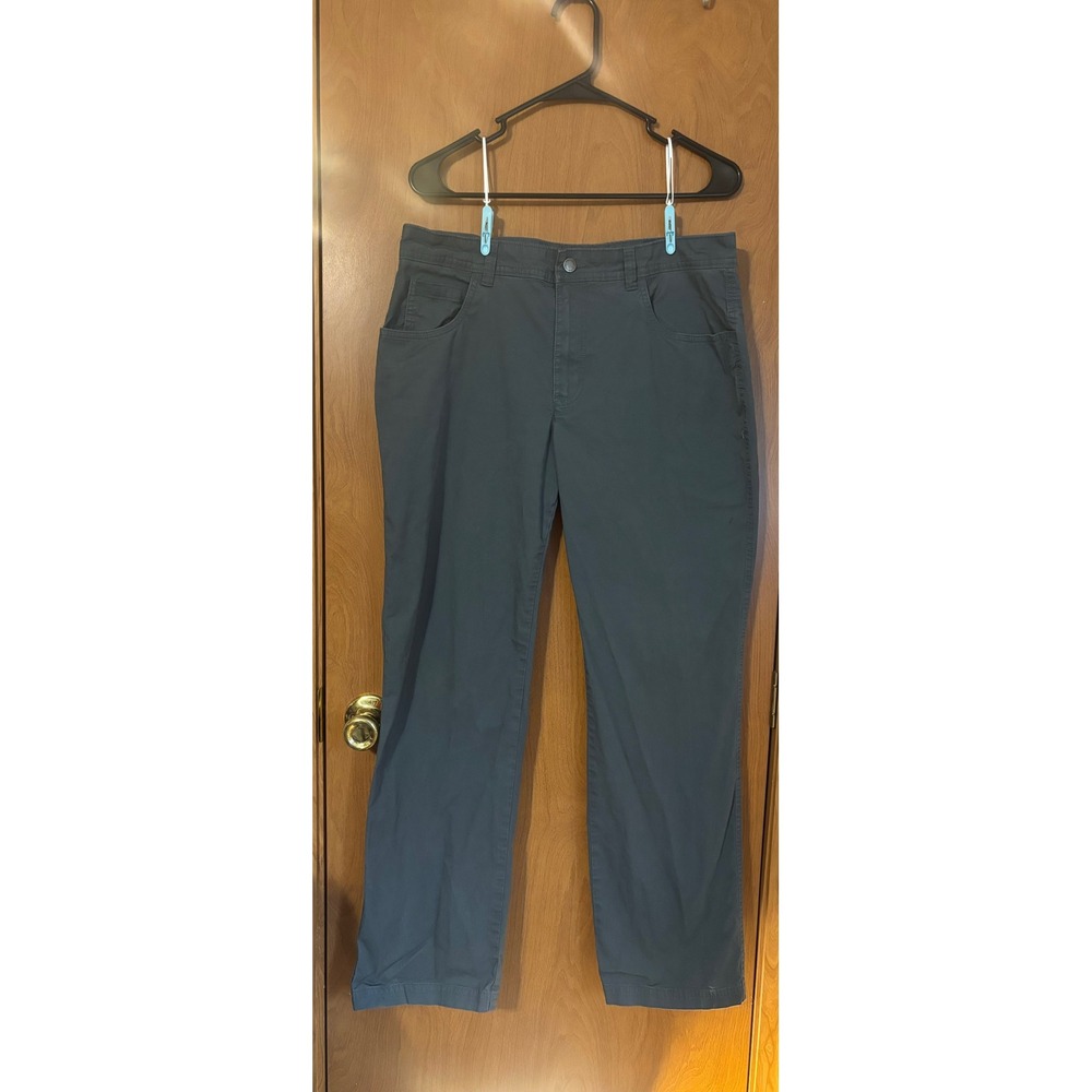 Columbia Mens 32x30 Outdoor Hiking Pants Gray Straight Leg 5 Pocket Trousers